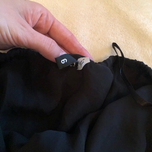 Black Ruffle Mini Dress - Picture 4 of 6